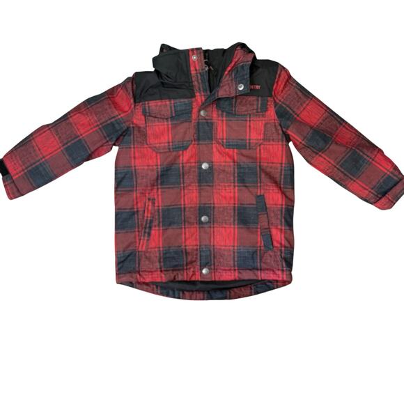 Free Country Boys sz. XS red & black winter coat, warm, cozy #4293 - Picture 1 of 10